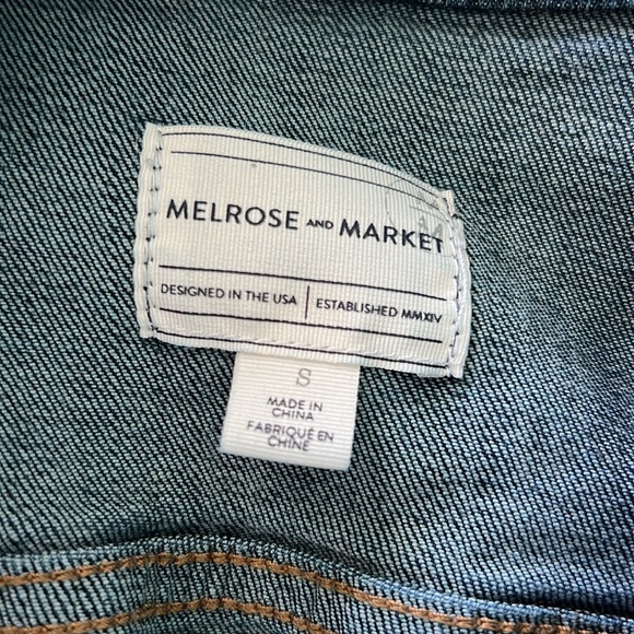 Melrose and Market Dark Wash Denim Jacket Small - Picture 2 of 7